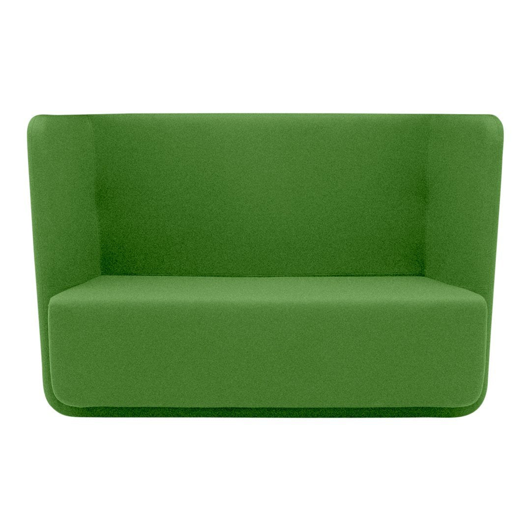 Demacker Basket Sofa - Low Profile Modern Woven Rattan Sofa with Soft Cushions for Living Room, Patio, or Outdoor Lounge