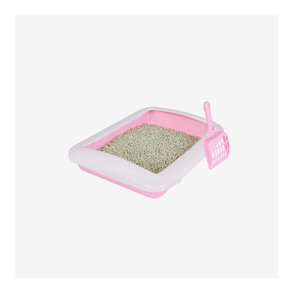 Premium Semi-Enclosed Cat Litter Box - Detachable, Splash-Proof Kitten Potty with Sanitary Design | Ideal for Small Spaces & Multi-Cat Homes | Cat Toilet Supplies (Size A)