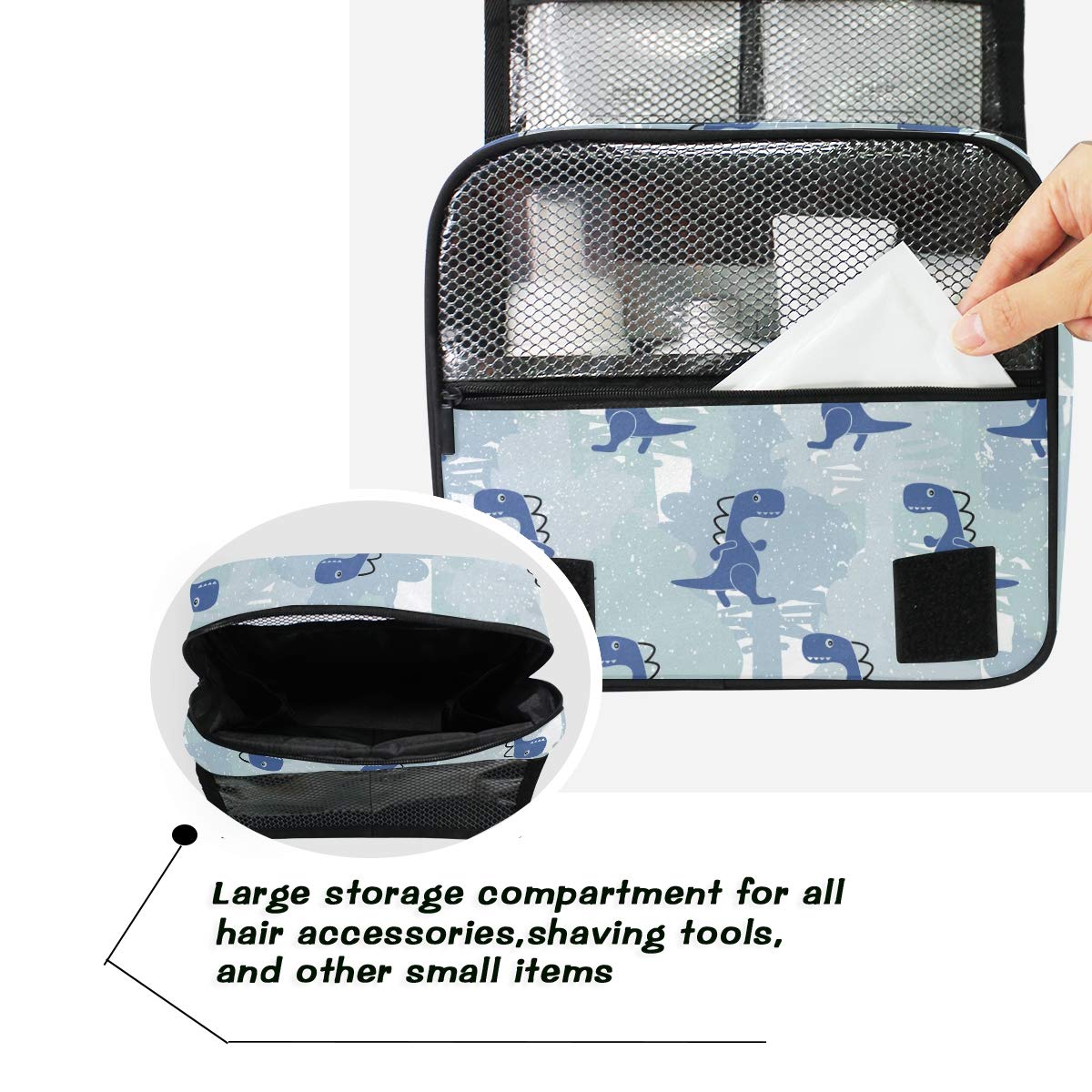 Hanging Travel Toiletry Bag Kit - Waterproof Makeup Case & Cosmetic Organizer for Men & Women - Perfect for Camping, Gym, Business Trips & Vacation Essentials