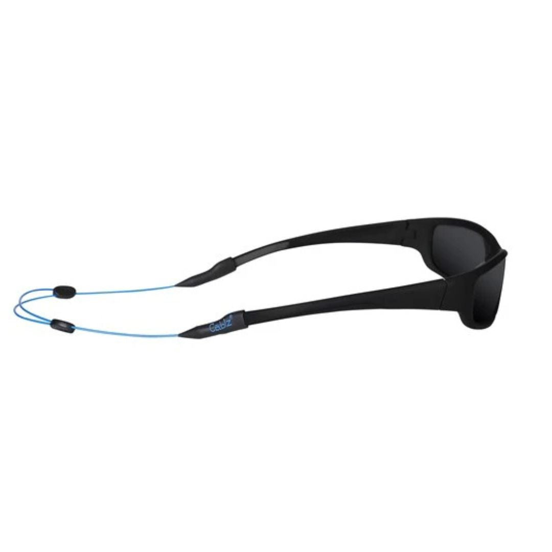 Cablz Monoz Blue 14 Zipz - Premium Sunglass Retainer for Sports & Outdoor Activities - Secure Fit for Running, Fishing, Hiking & Water Sports