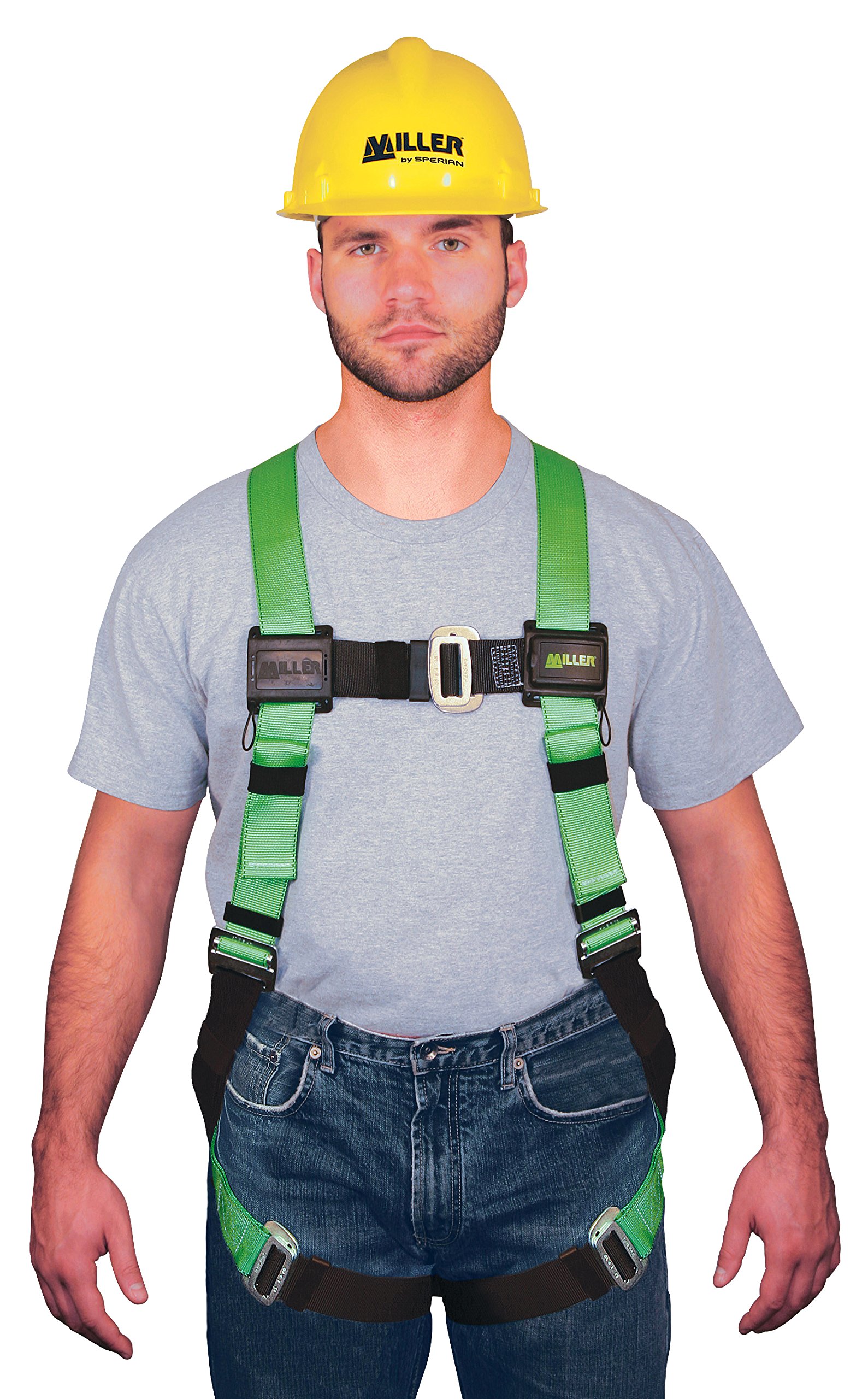 Honeywell Miller 650T-7/UGK Safety Harness with Chest & Leg Straps - Fall Protection Gear for Construction, Roofing & Industrial Work