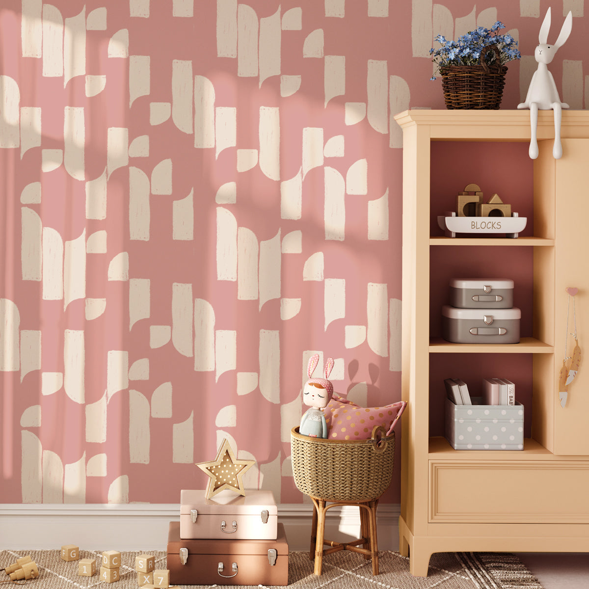 Brick Bop Wallpaper Roll - Self-Adhesive Peel and Stick Wallpaper for Home Decor, Living Room, Bedroom & Office - Easy to Install & Remove