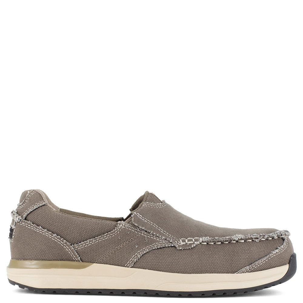 Rockport Men's Langdon Safety Toe Slip-On Work Shoes - Comfortable & Durable for Construction, Warehouse & Industrial Workplaces