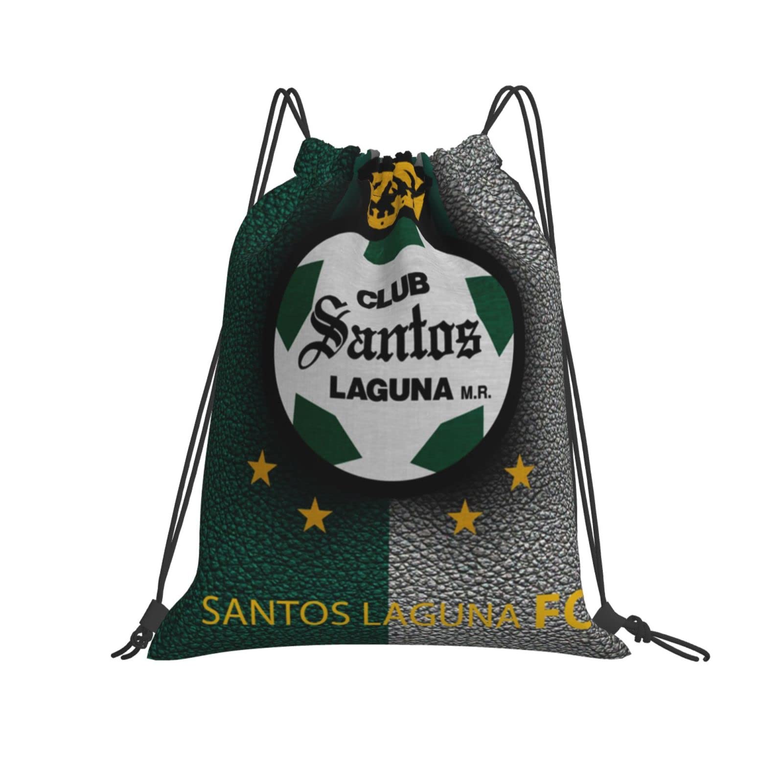 Santos Laguna Unisex Drawstring Backpack - Lightweight Shoulder Bag for School, Shopping, Swim & Camp - Perfect for Travel, Gym & Outdoor Activities