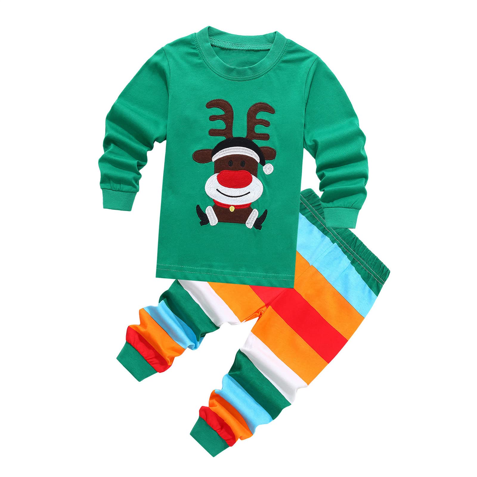 **Santa Christmas Pajamas Set for Toddlers - Boys & Girls Holiday Sleepwear, Festive Xmas Family Matching Outfits - Perfect for Christmas Eve, Holiday Photos & Cozy Winter Nights**