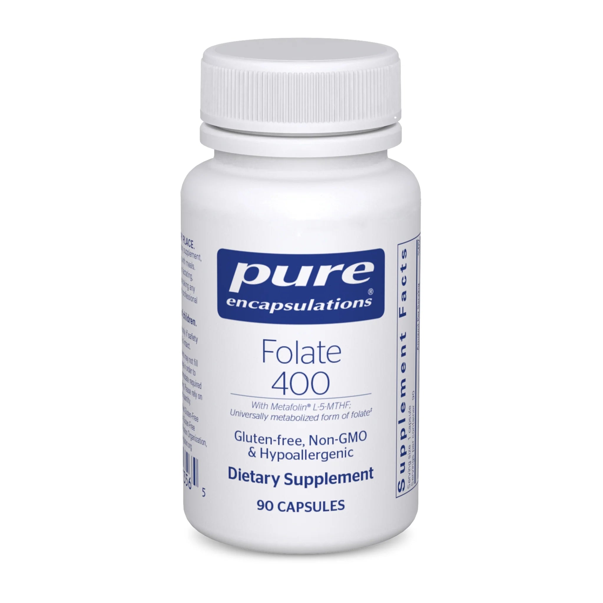 Pe Folate 400mcg - 90 Capsules | Folic Acid Supplement for Pregnancy, Heart Health & Energy Support | Prenatal Vitamins & Daily Wellness