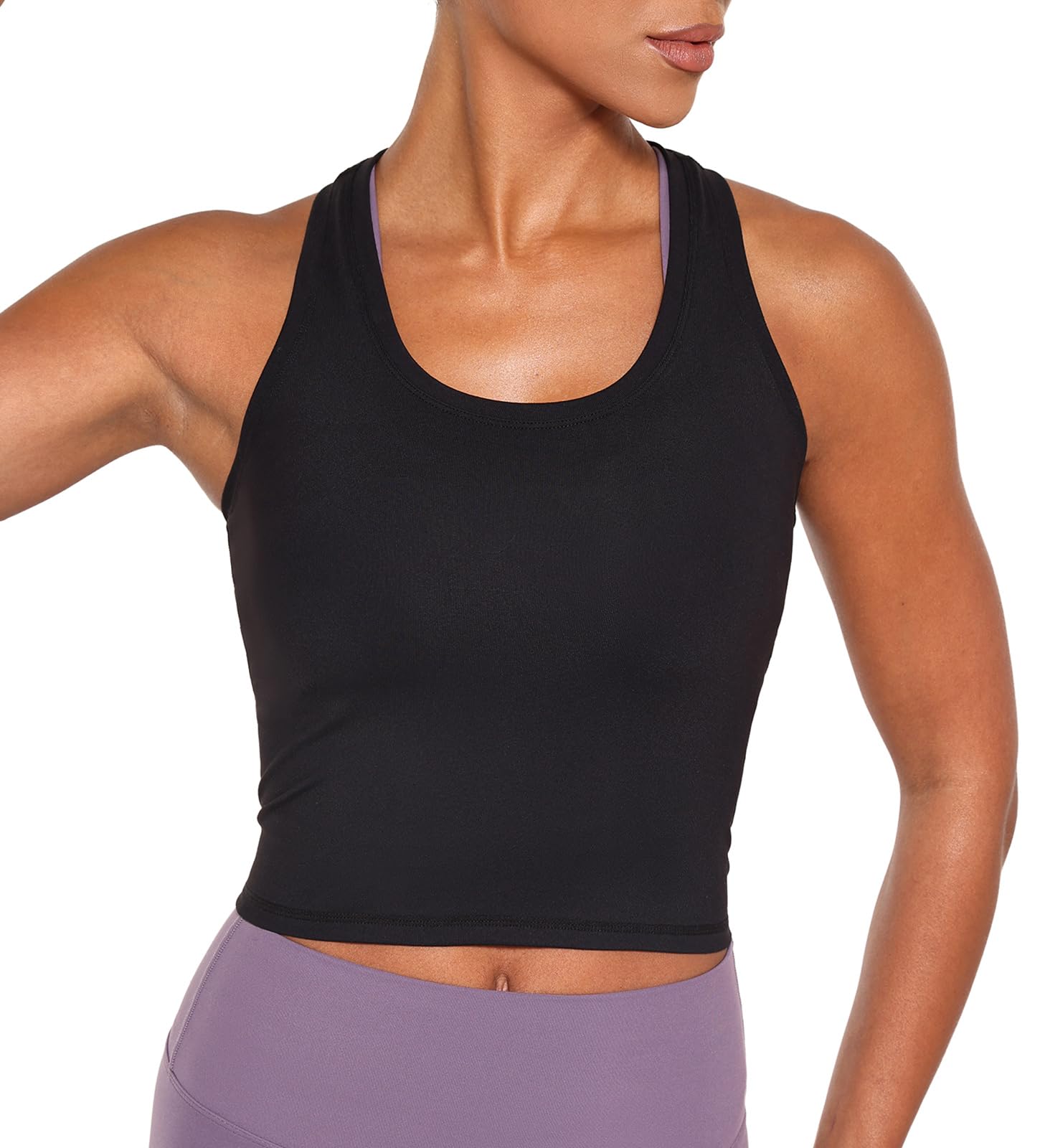 Lavento Women's Racerback Workout Tank Top - Breathable Yoga Shirt for Gym, Running & Fitness - Comfortable Sleeveless Activewear for Women - Perfect for Yoga, Pilates & Summer Sports