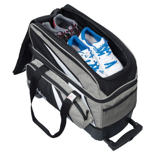 KR Strikeforce Cruiser Stone Double Roller Bag - Heavy Duty Bowling Ball Travel Case with Wheels for Professional Bowlers | Perfect for Tournaments, League Play & Travel Storage