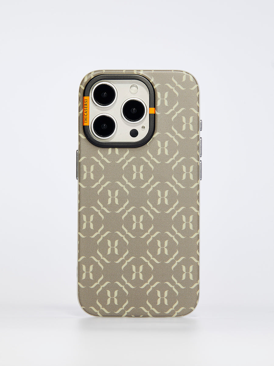 HICASERS Champagne Gold Logo Phone Case - Elegant & Protective Cover for iPhone & Samsung - Perfect for Parties, Weddings & Special Events