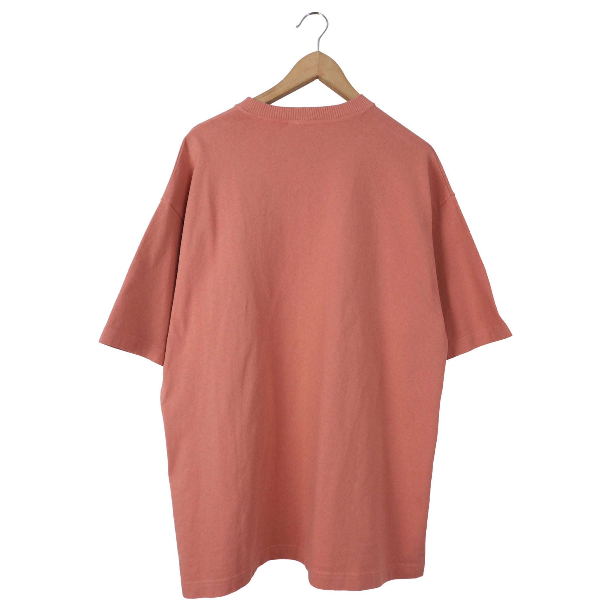 Acne Studios Peach Glitter Logo T-Shirt for Women - Soft Cotton Crewneck Tee in S/M/L - Perfect for Casual Wear, Street Style & Everyday Outfits