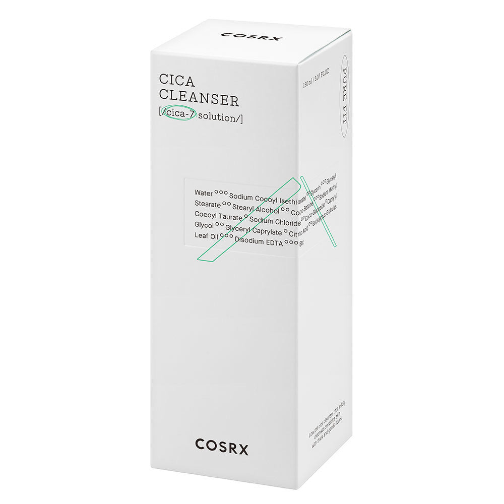 COSRX Pure Fit Cica Cleanser for Sensitive Skin - Korean Face Wash with Centella Asiatica for Acne & Redness Relief - Gentle Daily Cleanser for Men & Women - Perfect for Post-Workout & Nighttime Skincare Routine