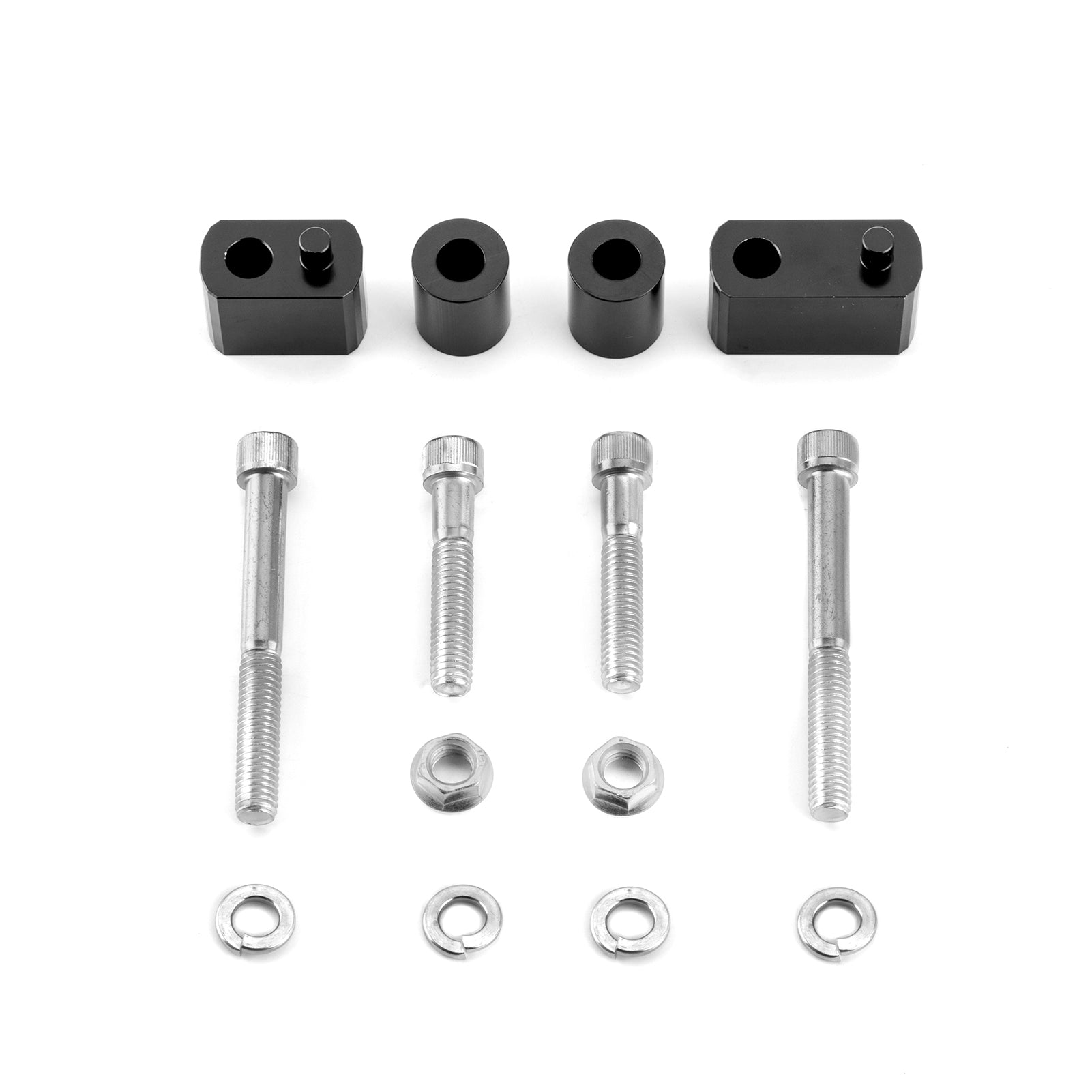 2009-2025 Harley Touring FLHT FLHR FLTR Aluminum Alloy Driver Floorboard Extension Spacers - Improve Comfort & Control for Long Rides & Highway Cruising