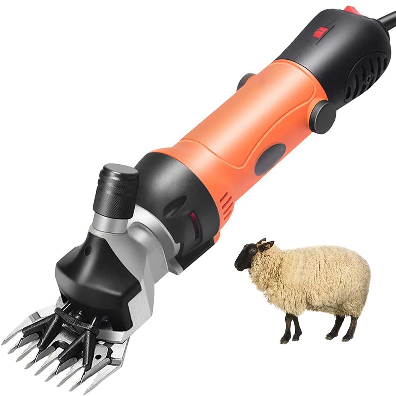 Professional Electric Sheep Shears - 6-Speed Adjustable Livestock Clippers for Sheep, Goats & Cattle | Heavy Duty Grooming & Shearing Tool for Farms, Ranches & Animal Care