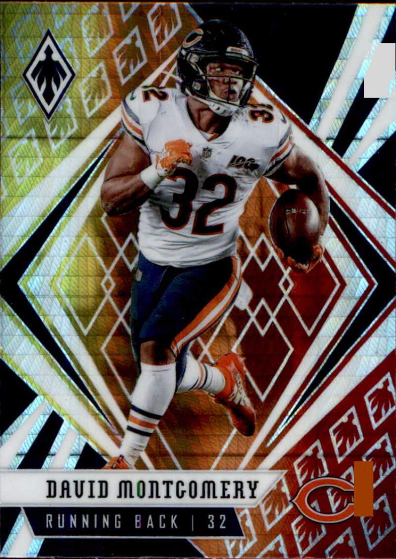 2020 Panini Phoenix Fire Burst #30 David Montgomery Chicago Bears Football Card - Collectible for NFL Fans & Sports Memorabilia Enthusiasts