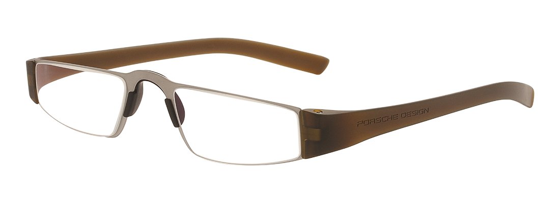 Porsche P8801 Reading Glasses with Clear Rodenstock Ophthalmic Lenses (+2.00 Strength) - Light Brown Tortoise Frame for Men & Women - Perfect for Reading, Office Work, and Computer Use