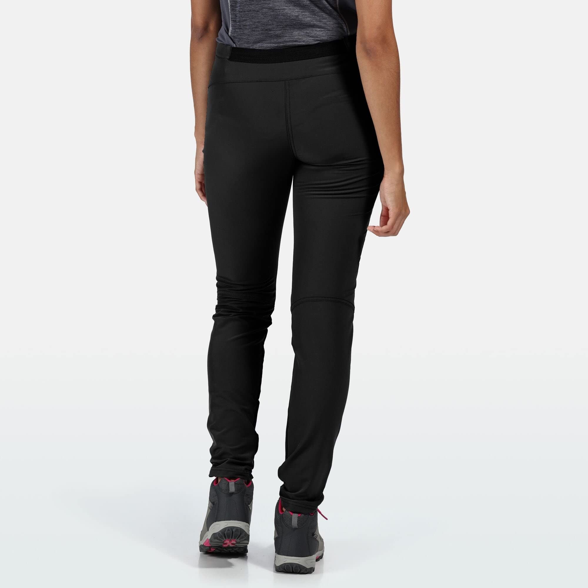 Women's Stretch Tapered Dress Pants - Black Size 16 Long - Comfortable Work Pants for Office, Business Casual & Professional Wear