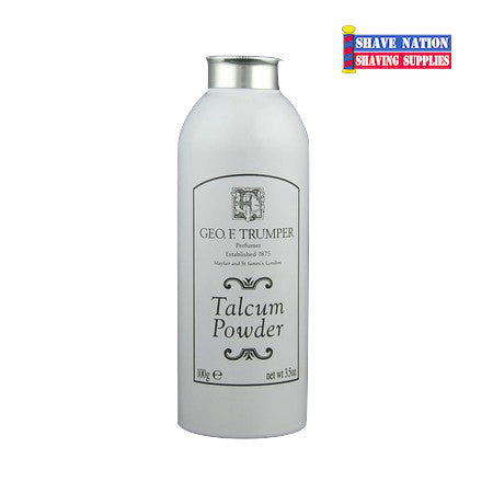 Geo F Trumper Talcum Powder for Men - Refreshing & Luxurious Body Powder for Daily Use, Travel & Gym - Classic English Fragrance for Smooth Skin & Comfort