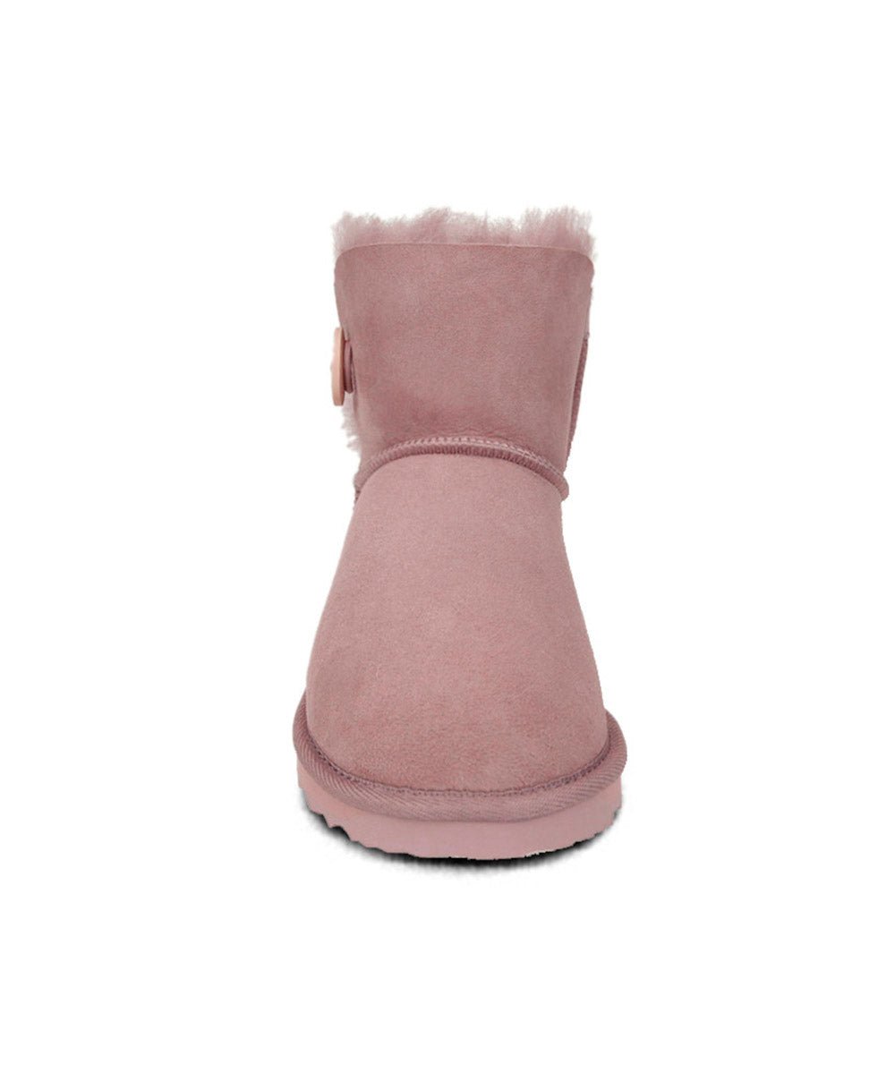 Premium UGG Mini Button Boots for Men - Cozy Winter Boots with Stylish Buttons - Perfect for Cold Weather, Snow Days & Casual Outings