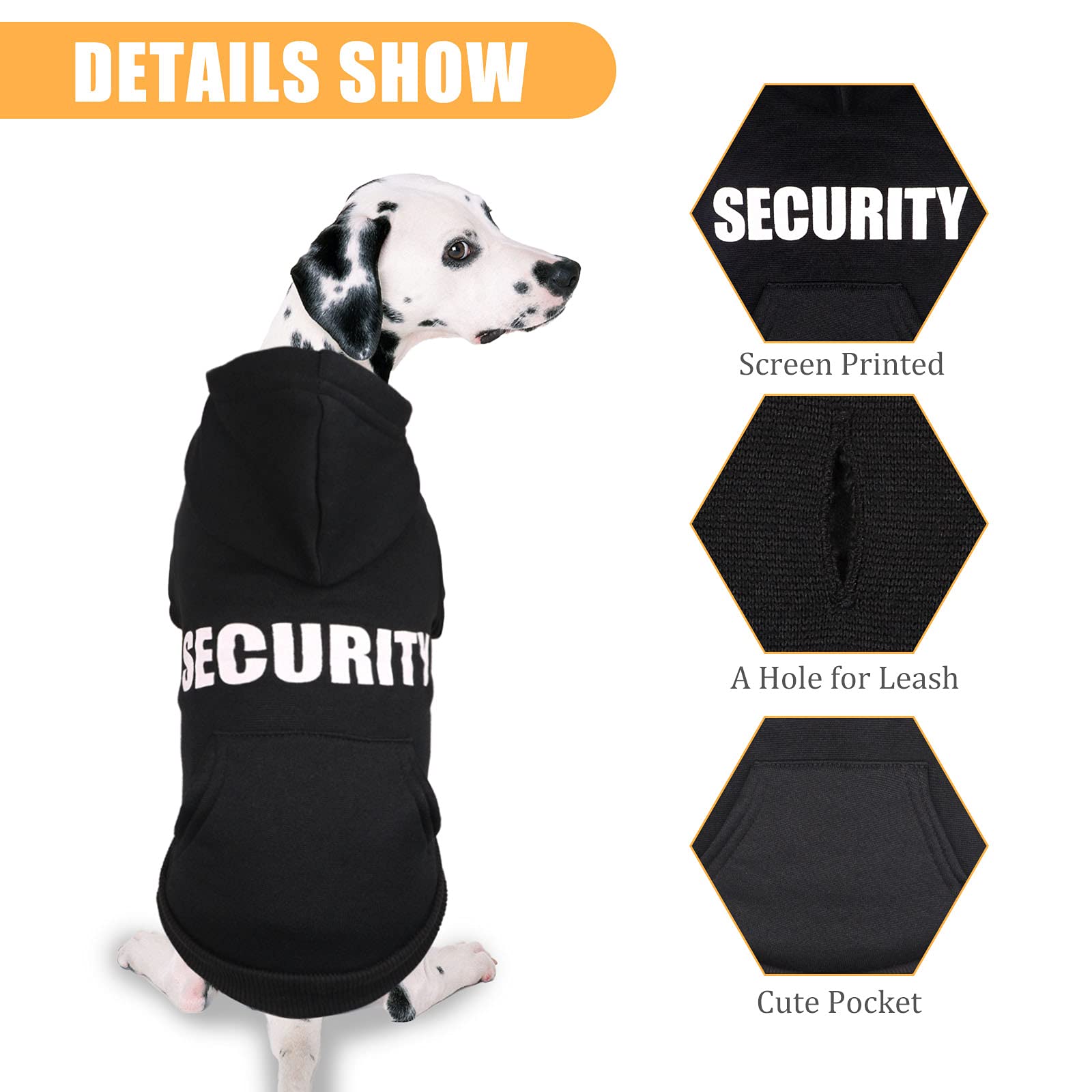 Soft Brushed Fleece Dog Hoodie Sweater with Pocket - Warm & Cozy Dog Clothes for Medium Dogs (M), Black | Perfect for Winter Walks & Outdoor Adventures