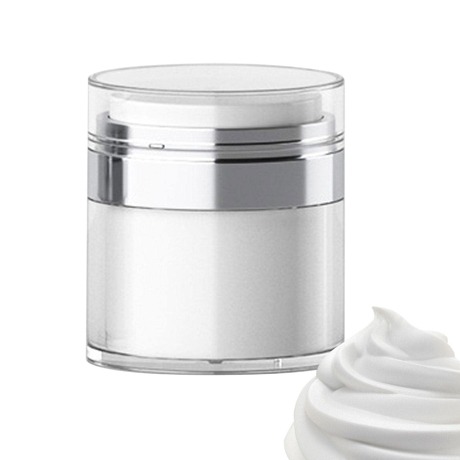 Refillable Airless Pump Bottle for Moisturizers & Creams - Leak-Proof Cosmetic Dispenser for Travel & Home Use | Perfect for Lotions, Serums & Skincare Products