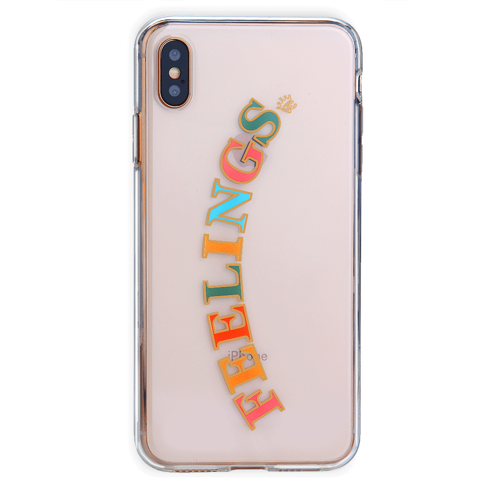 Feelings Clear iPhone Case - Ultra Slim Protective Cover for iPhone [Model] - Shatterproof & Scratch-Resistant - Perfect for Everyday Use, Travel, and Work