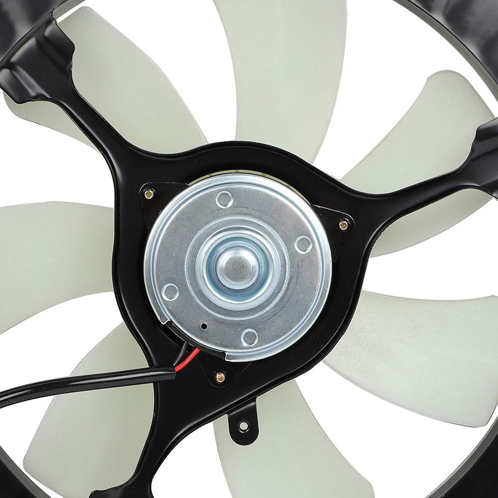 Universal Slim Push Pull A/C Condenser Fan Assembly 12V Cooling Fan Kit - Passenger Side/RH 611370 KFKGF - Compatible with 2009-2015 Honda Pilot | Perfect for AC System Repair & Summer Cooling Maintenance