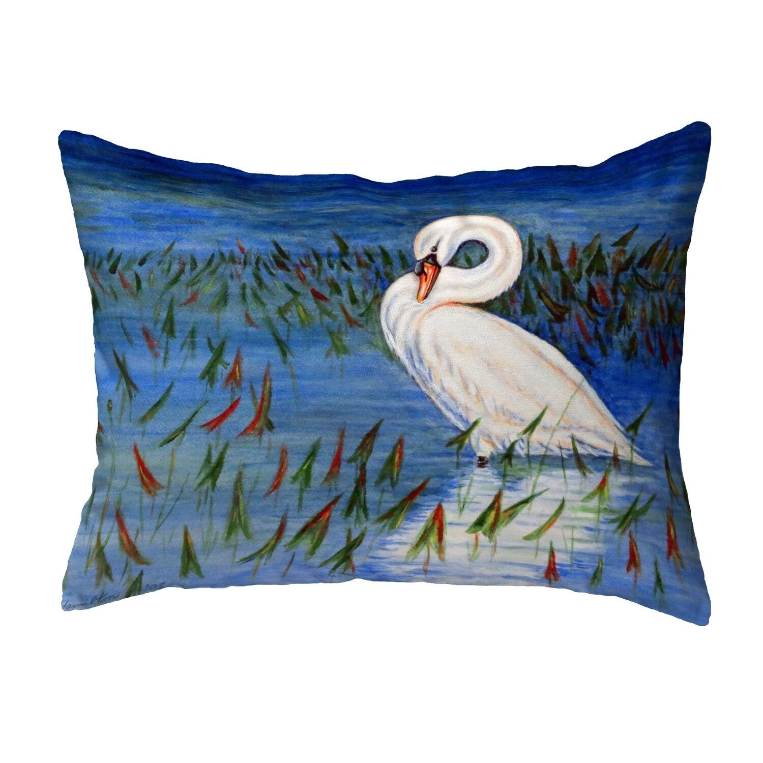 Betsy Drake KS777 Decorative Throw Pillow 11x14 Inches - Multi-Color Cushion Cover for Sofa, Bed, Living Room & Home Decor