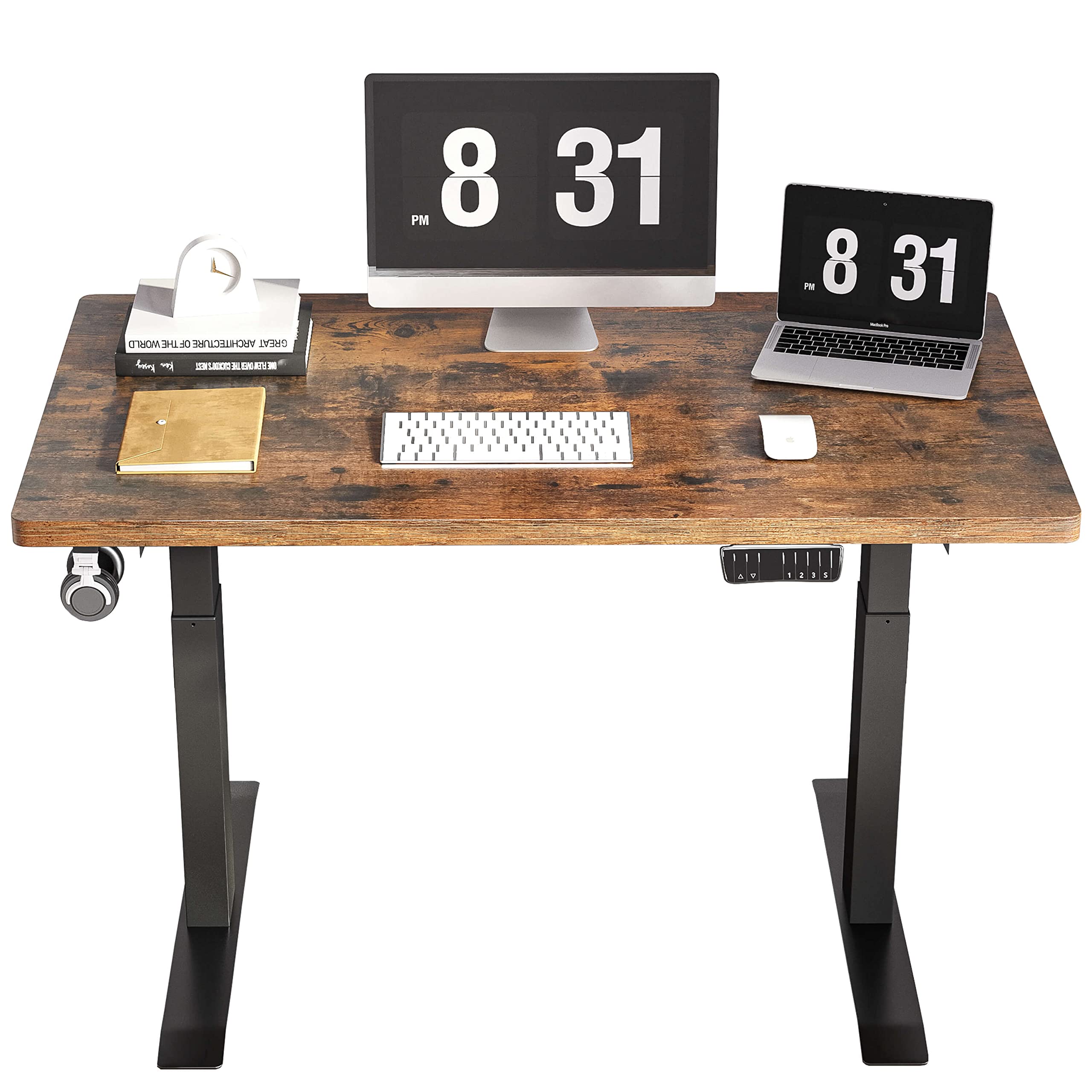 IYEE NATURE Electric Standing Desk - Dual Motor Adjustable Height Desk (55