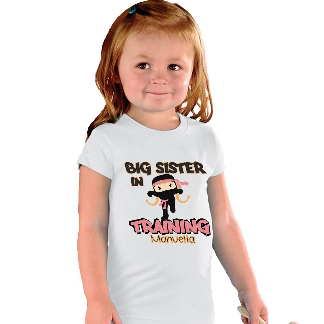 Ninja Big Sister in Training T-Shirt for Girls - Fun & Cute Sibling Matching Outfit for Playtime & Family Bonding