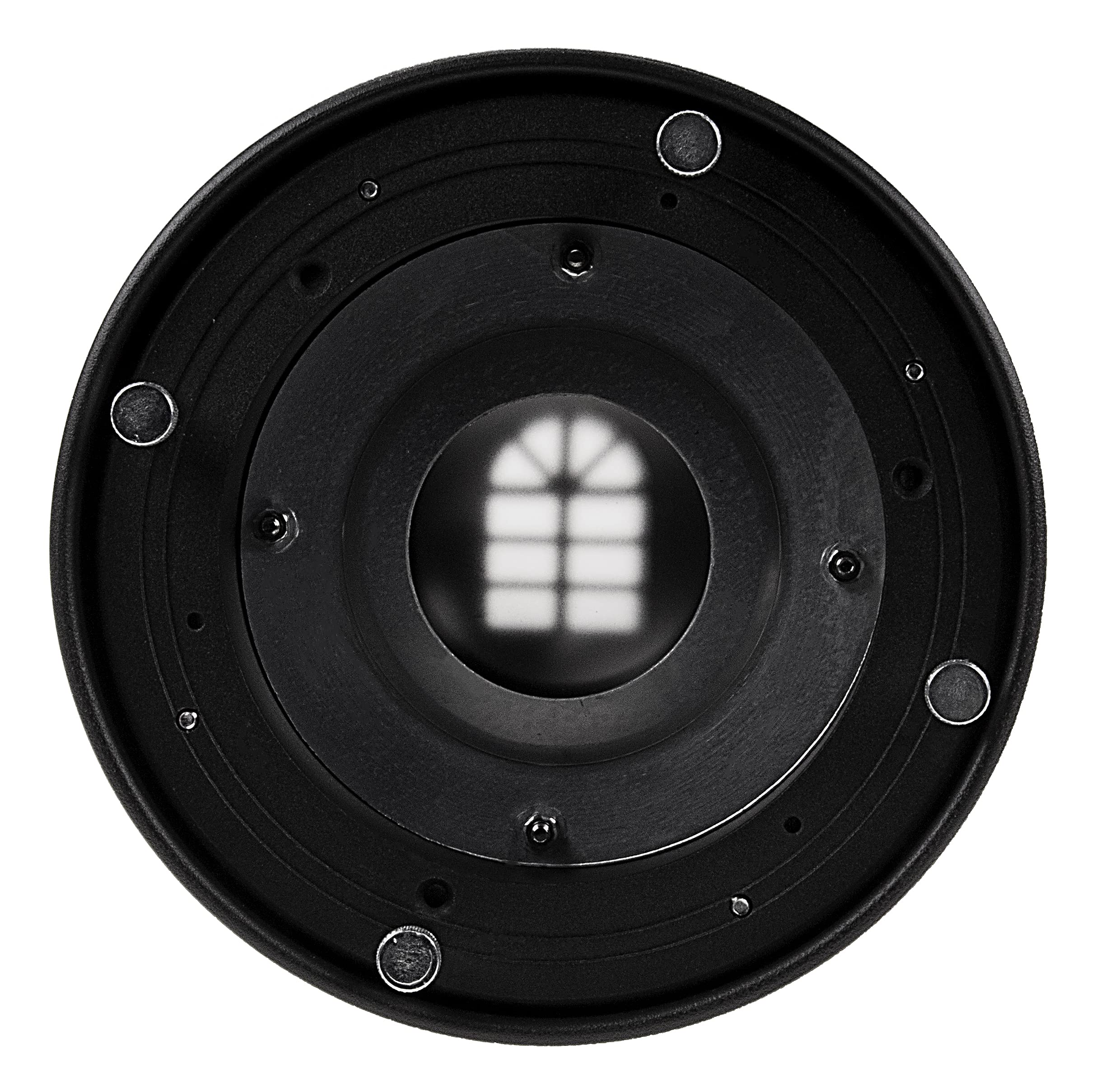 Fotodiox Universal GOBO Image Projection Attachment for LED Lights with Built-in GOBO Holder & Aperture Iris - Compatible with Ellinchrom, Calumet Genesis, Interfit Bayonet Lights | Perfect for Stage Lighting, Photography, and Theater Productions