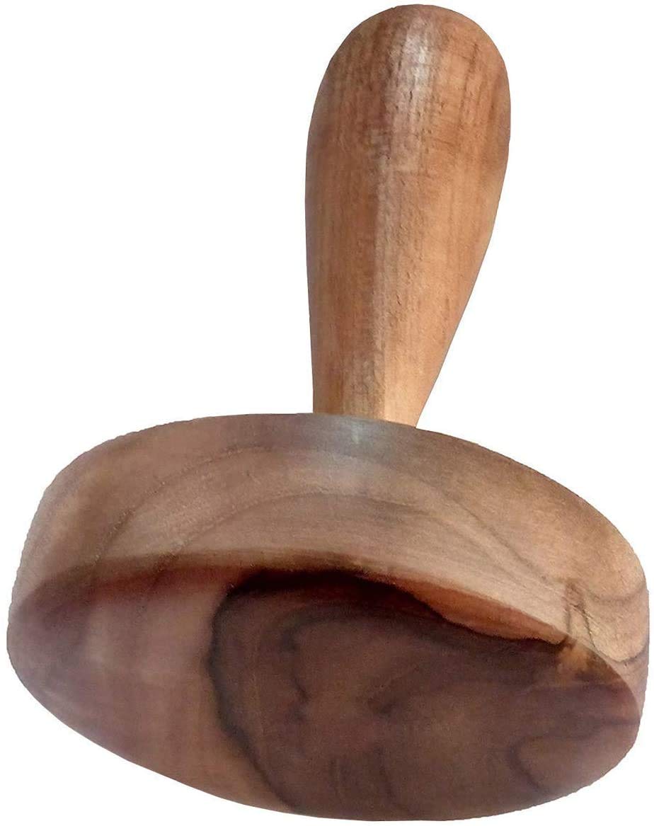 12 Inch Iron Tawa Roti Maker - Heavy Duty Chapati Griddle with Wooden Handle & Stainless Steel Tong - Traditional Indian Flatbread Cookware for Home & Restaurant Use