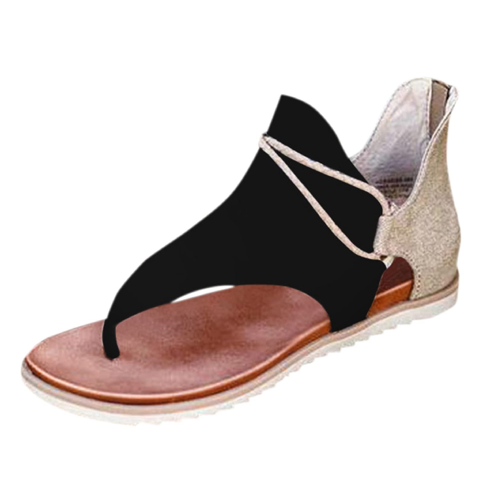 Women's Gladiator Sandals - Comfortable Flat Summer Sandals | Vintage Casual Flip Flops for Beach, Vacation & Everyday Wear