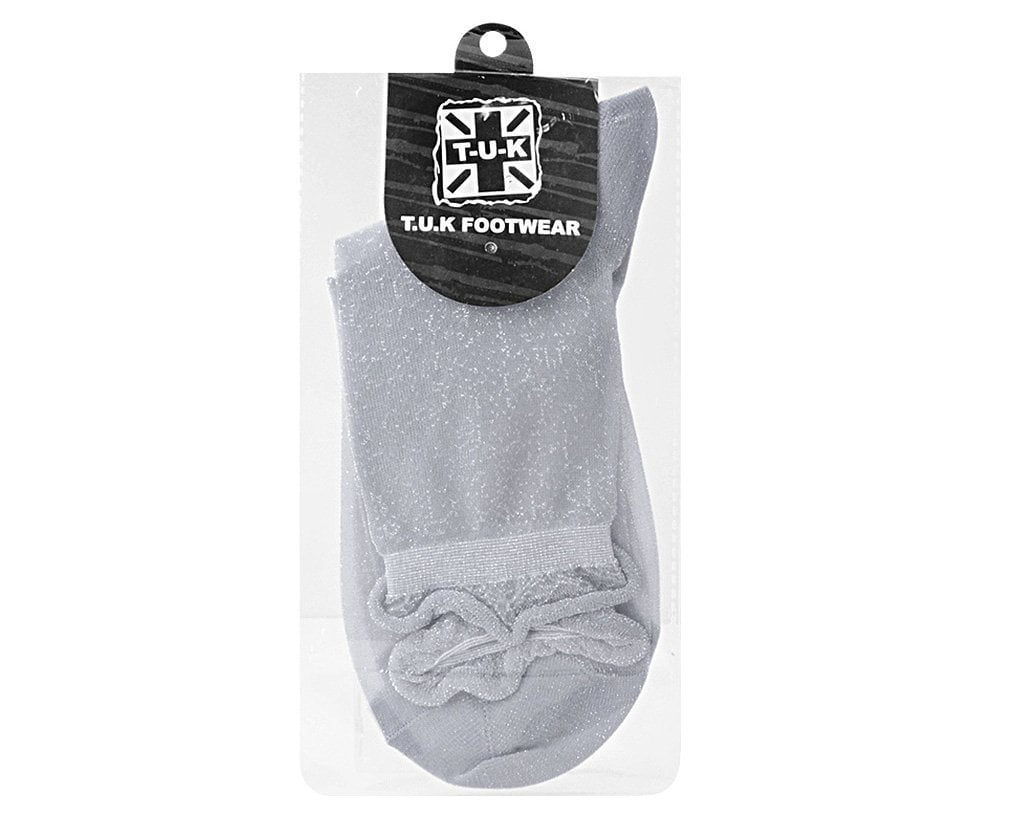 Sparkly Silver Metallic Women's Ankle Socks - Comfortable & Stylish for Casual Wear, Parties, and Everyday Fashion