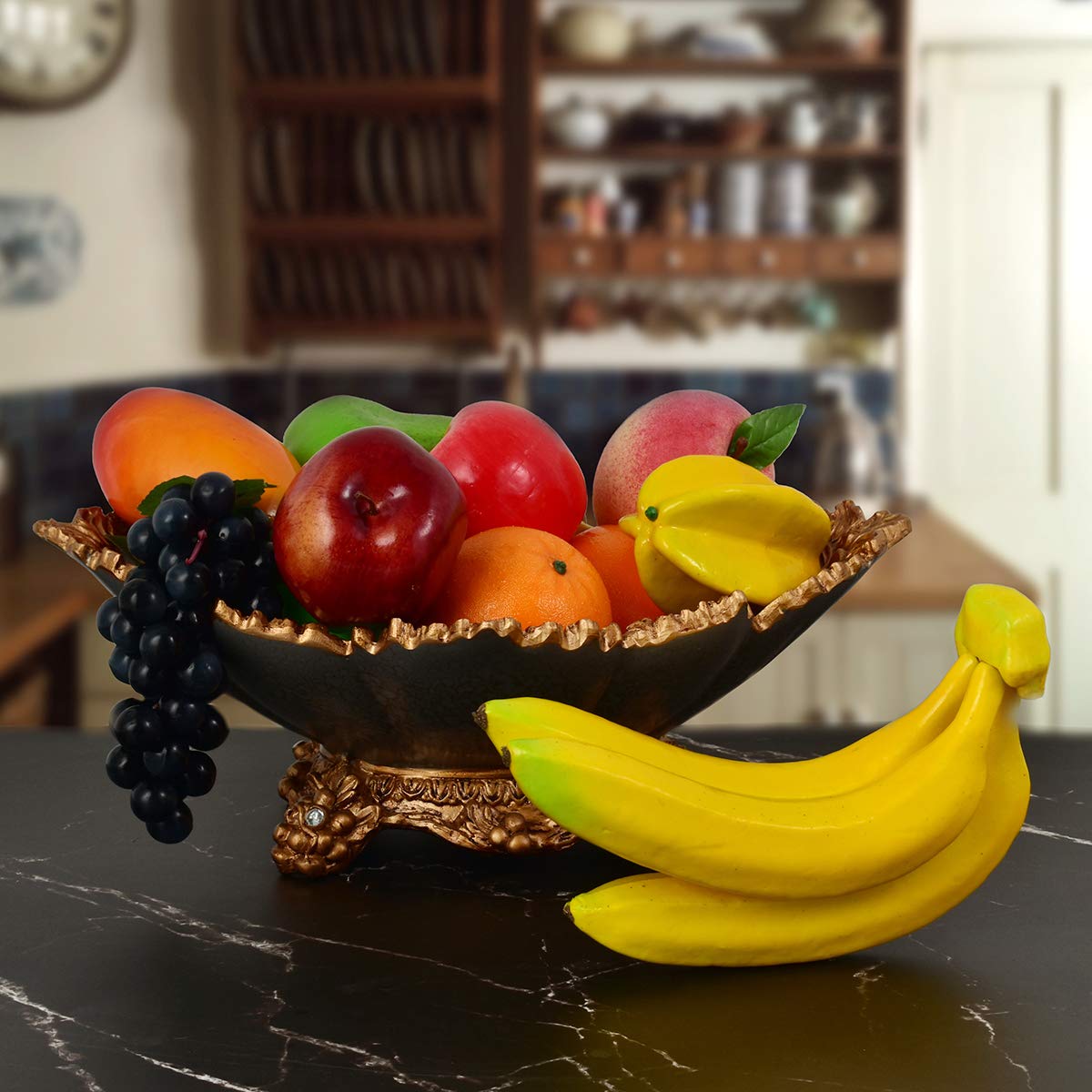 3 Pack Realistic Fake Banana Artificial Fruit - Lifelike Simulation for Home, Party, Kitchen & Festival Decor - Perfect for Table Centerpieces, DIY Crafts & Themed Events