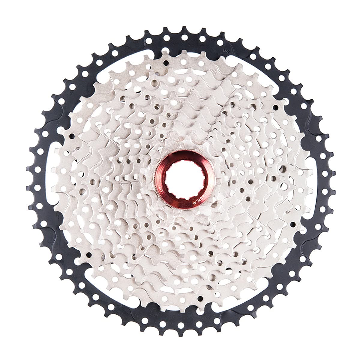 HttKse 11 Speed Mountain Bike Cassette 11-50T - Super Lightweight Cycling Freewheel for MTB & Road Bikes | Compatible with Shimano/SRAM | Durable Silver Black Gear Set | Perfect for Trail Riding, Commuting & Performance Cycling