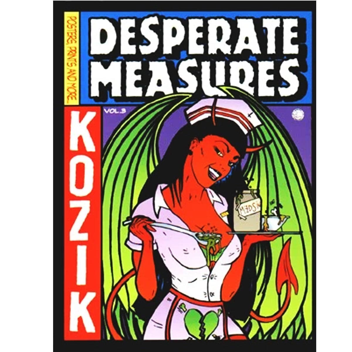 Desperate Measures Empty Pleasures Book by Frank Kozik - Punk Art Graphic Novel for Collectors & Music Fans - Perfect for Home Decor & Gift Giving