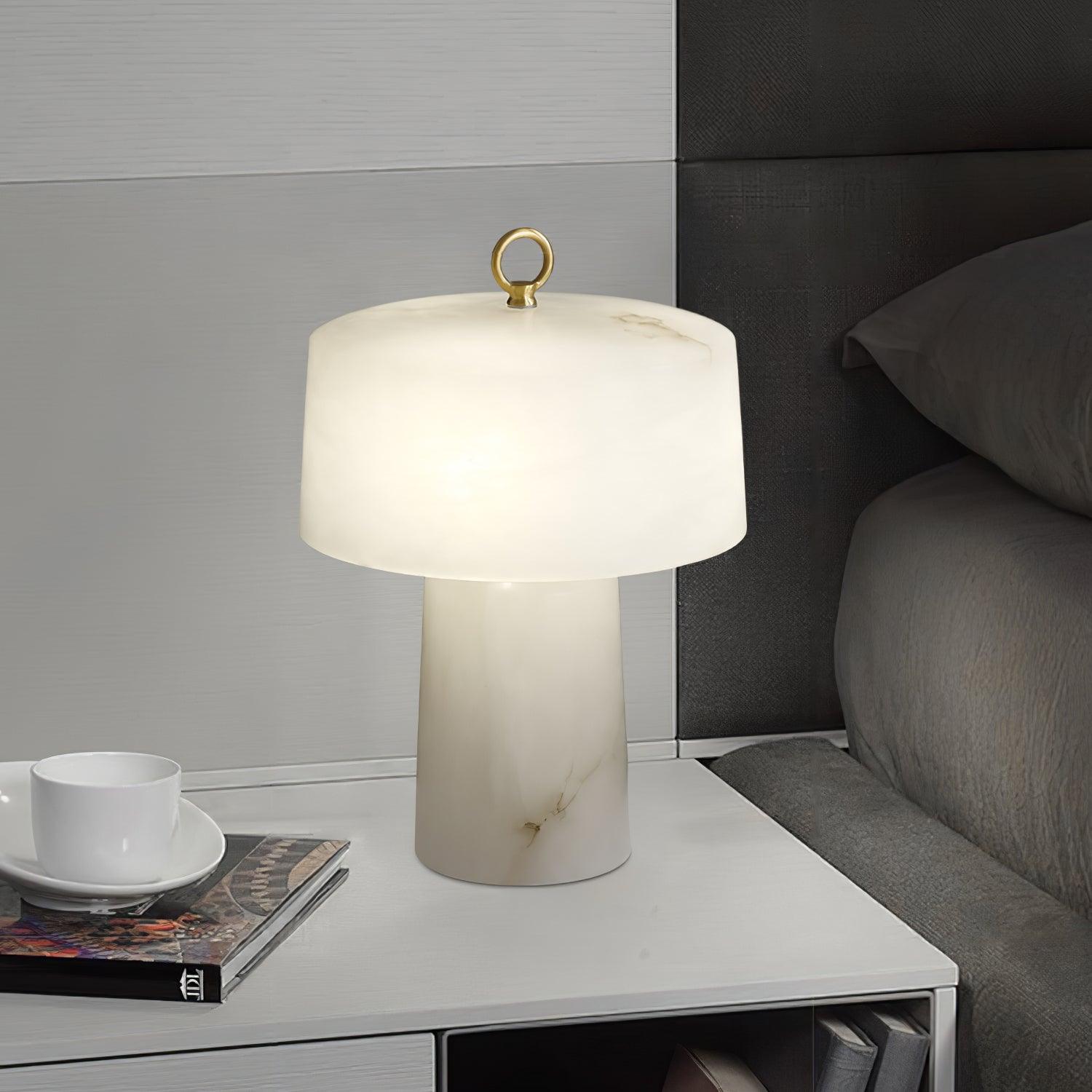Aogashima Modern LED Table Lamp - Adjustable Brightness, USB Charging, Night Light for Bedroom, Office & Living Room - Perfect for Reading, Working & Relaxing