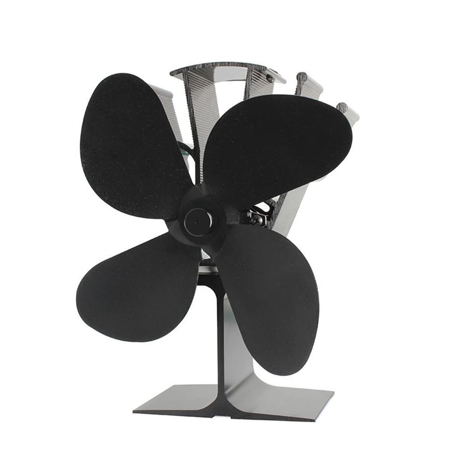 4 Pack Universal Heat Powered Stove Fan for Wood Burning Stove, Fireplace - Silent & Efficient Heat Distribution - Perfect for Home, Cabin, RV & Outdoor Heating