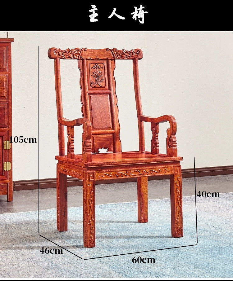 Premium African Rosewood Tea Table Set - Handcrafted Wooden Coffee Table with Matching Stools - Perfect for Living Room, Lounge, and Outdoor Patio Decor