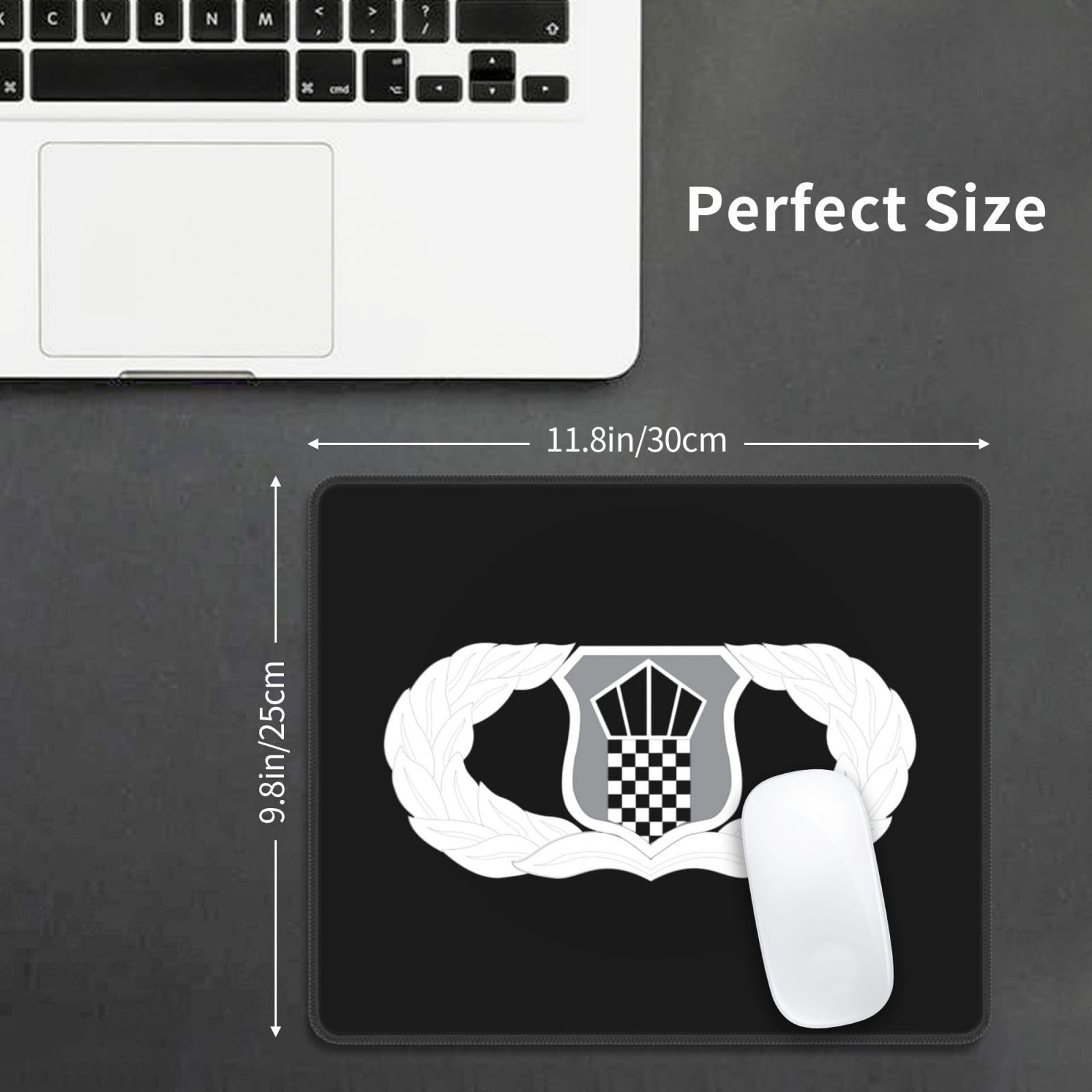 US Air Force ATC Badge Mouse Pad - Waterproof Non-Slip Rubber Base, 10x12 Inch Gaming & Office Mousepad for Laptop/PC - Perfect for Military Enthusiasts & Gamers