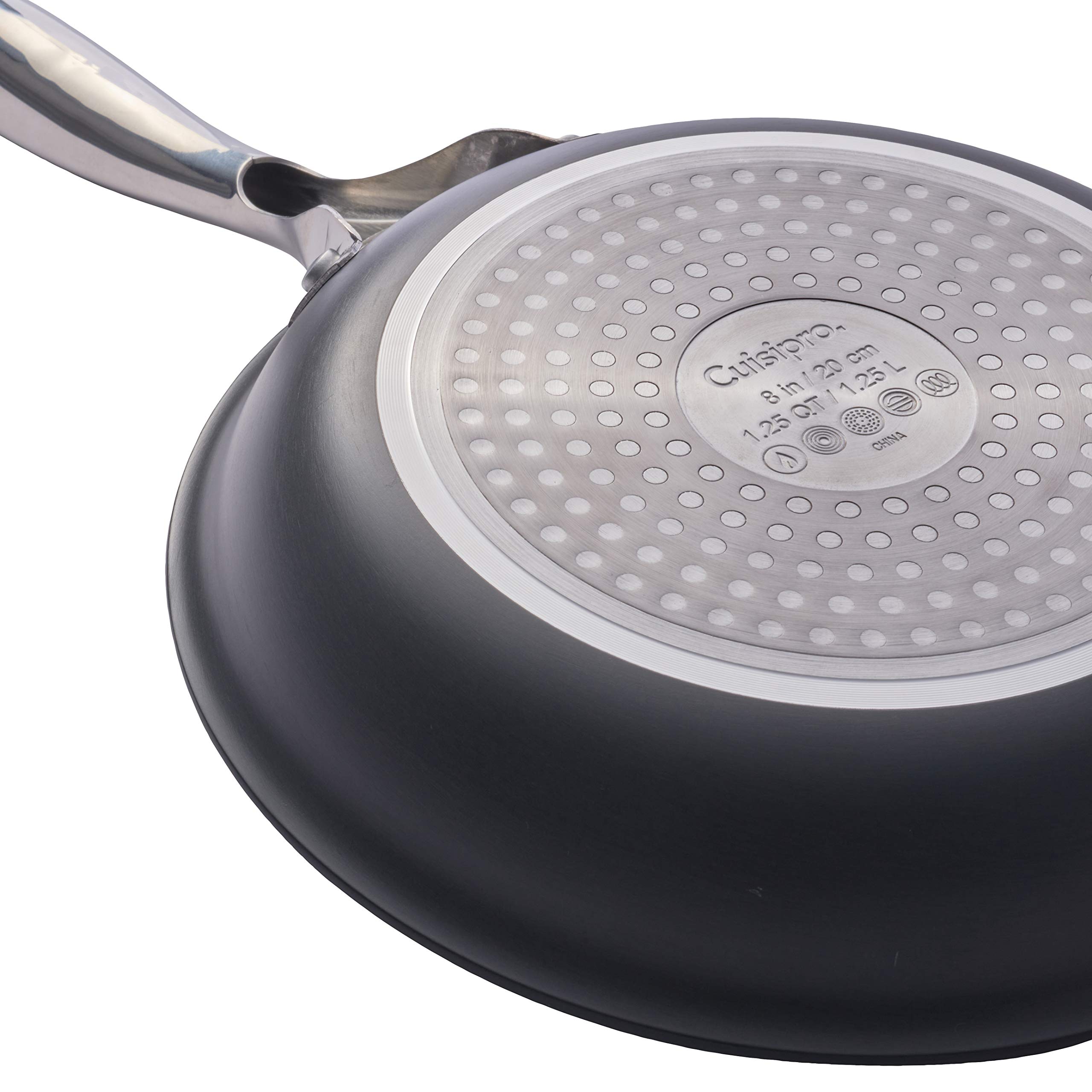 Cuisipro Easy Release Hard Anodized Stainless Steel Cookware Set - 10 Piece Nonstick Kitchen Pots and Pans for Professional Cooking & Home Chefs | Perfect for Sautéing, Frying, Baking and Everyday Meal Prep