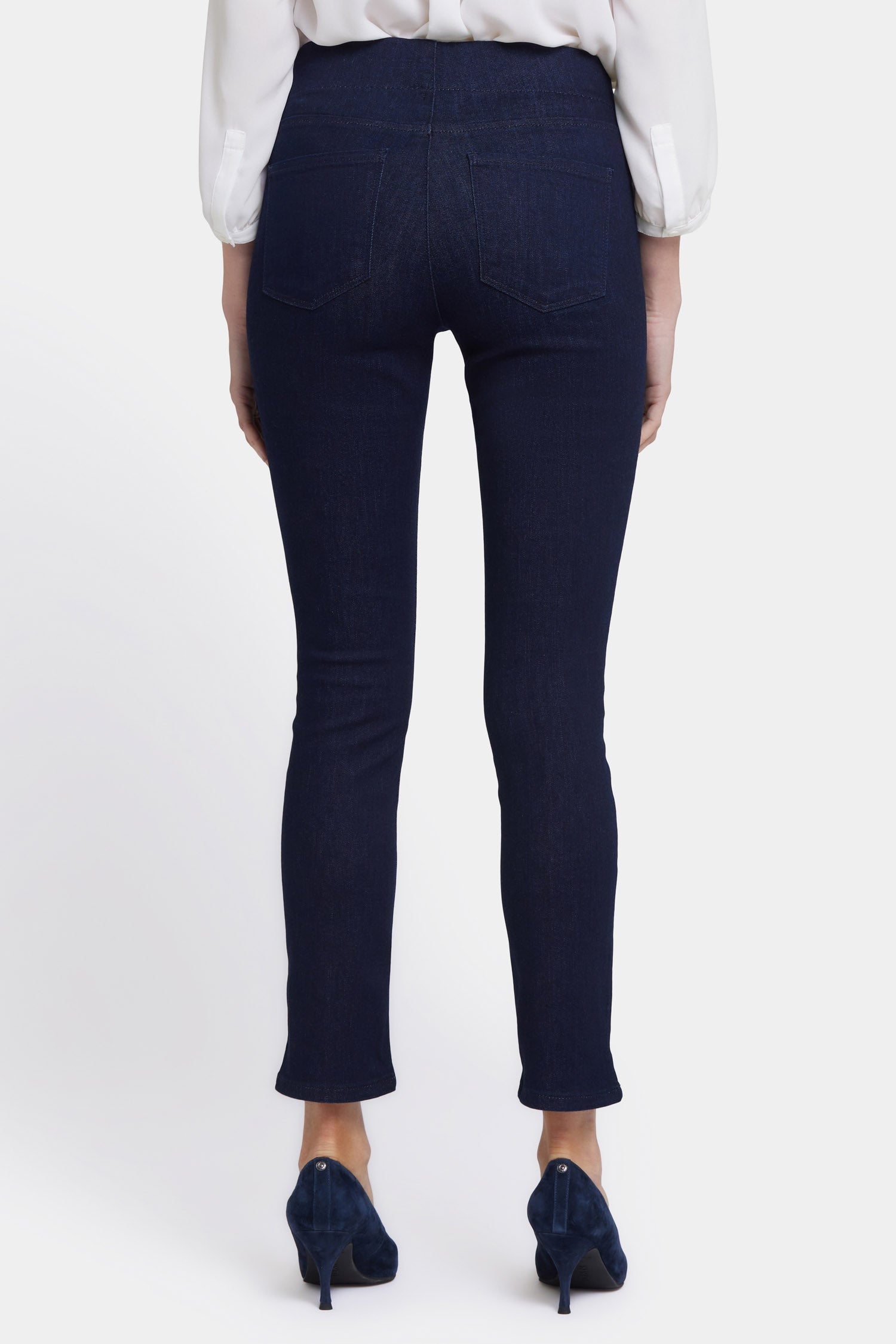 Alina Skinny Ankle Pull On Jeans for Women - Stretch Denim Pants with Rinse Wash | Perfect for Casual Wear, Office & Date Nights
