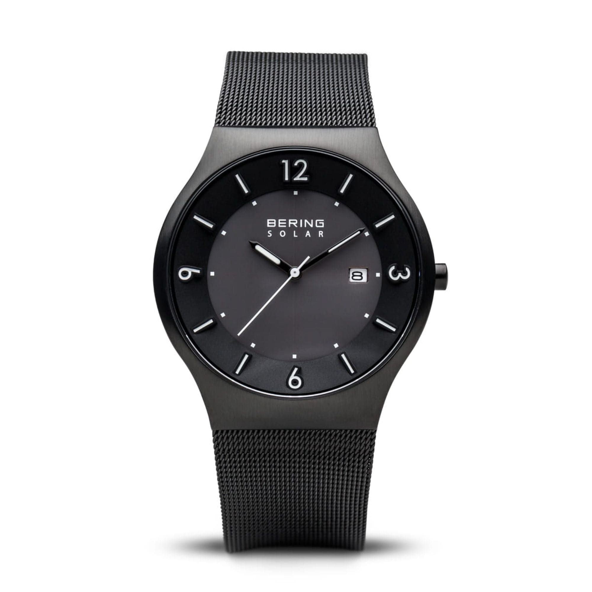 BERING 14440 222 Men's Stainless Steel Analog Watch with Date Window - Waterproof Dress Watch for Business, Formal Occasions & Everyday Wear