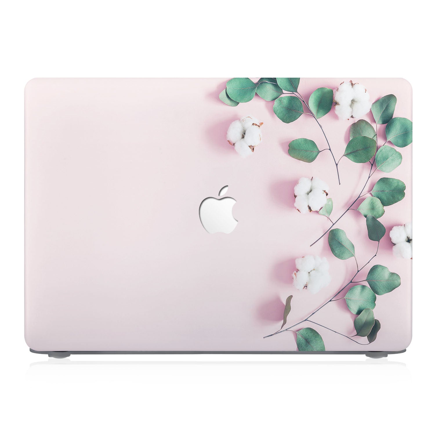 Premium MacBook Pro/Air Protective Case with Flat Flower Design - Slim, Durable Cover for Work, Travel & School