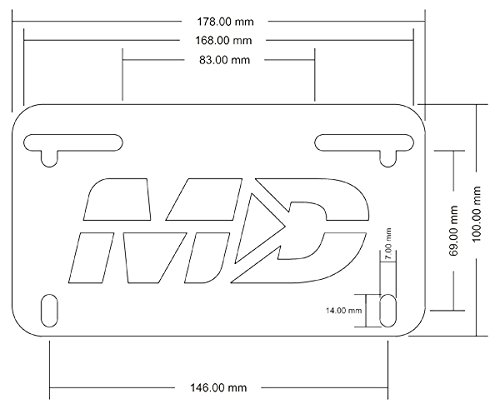 Honda Grom 2022-2025 Fender Eliminator Kit - Lightweight Rear Fender Delete Bracket for Motorcycle Customization & Clean Look Upgrade