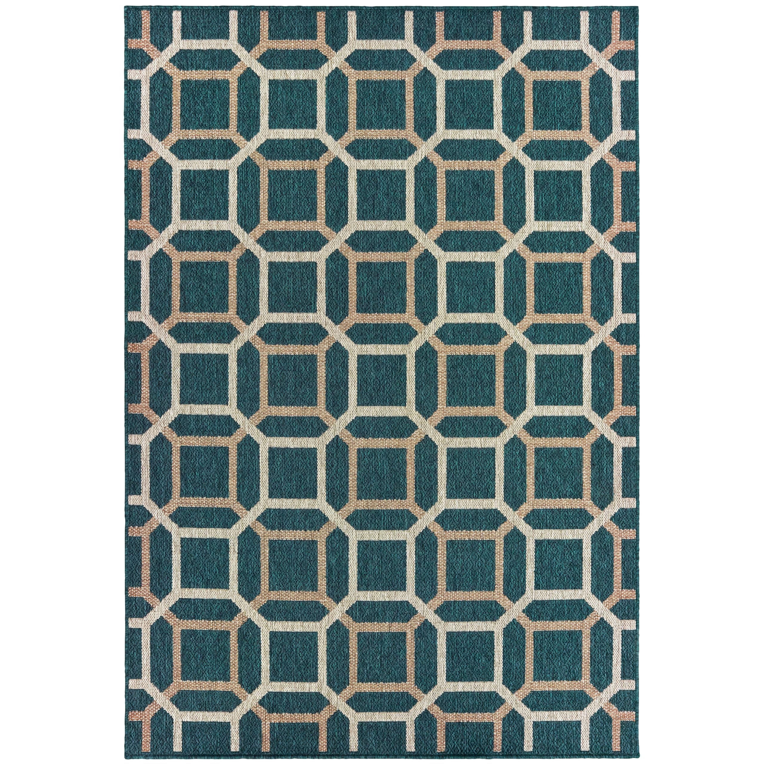 Premium Latitude Outdoor Rugs 806B3 - Waterproof & UV Resistant Patio Rug for Deck, Poolside, and Garden Decor - Perfect for Outdoor Living Spaces