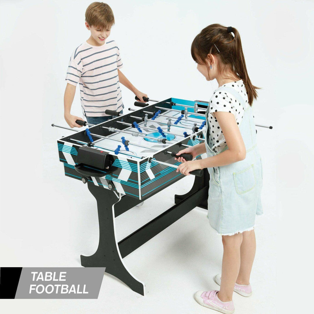 HY PRO 12-in-1 Folding Multi-Game Table for Indoor & Outdoor Fun - Pool, Ping Pong, Air Hockey, Card Games & More - Perfect for Family Game Nights, Parties & Recreation Rooms