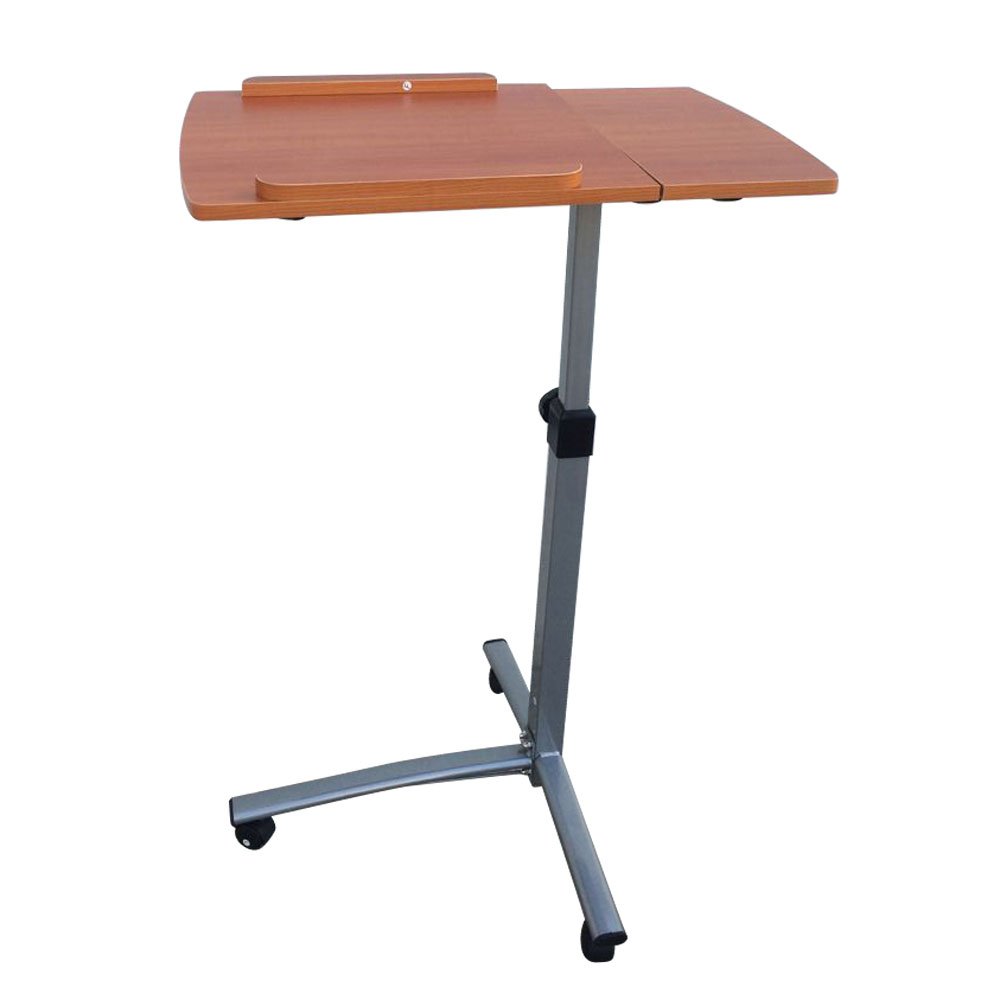 Adjustable Rolling Laptop Desk with Angle & Height Control - Mobile Laptop Stand Cart, Over-Bed Workstation, Home Office Computer Desk for Notebooks, Ideal for Small Spaces & Remote Work
