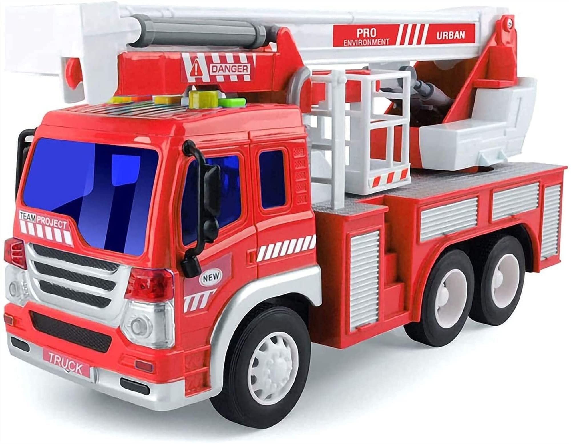 WJJ Educational Toy Car - Rescue Fire Truck Simulation with Inertia Drive, STEM Learning Vehicle for Kids | Pretend Play & Emergency Response Scenes