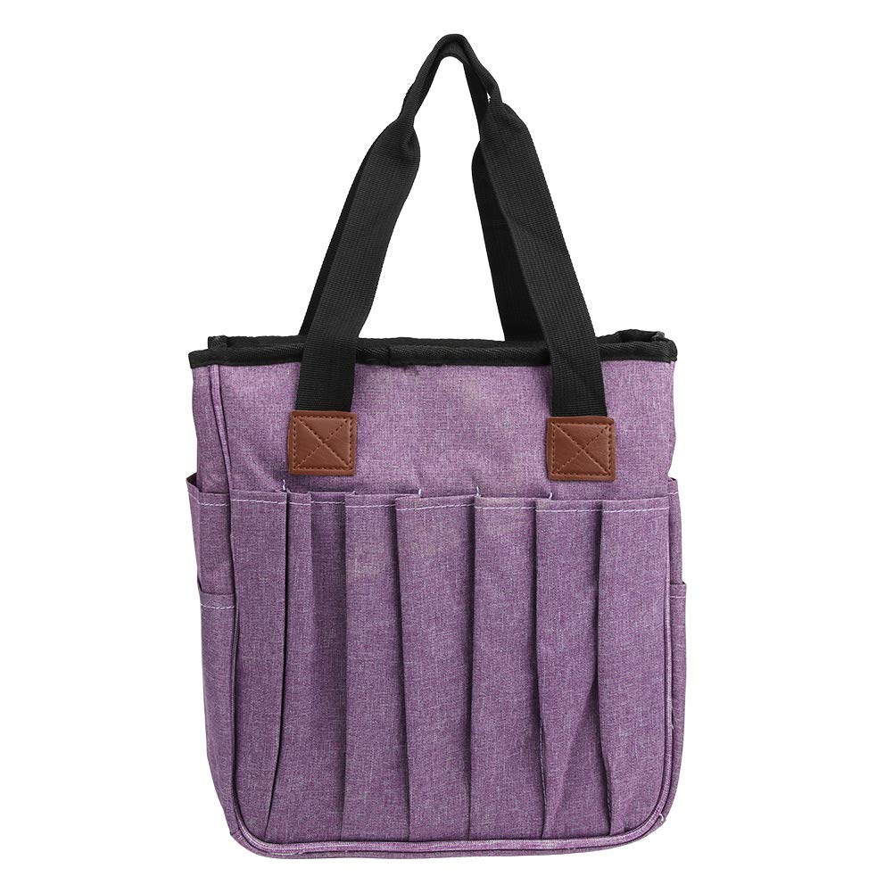 Oxford Cloth Knitting Storage Bag - Durable Needle Organizer with Sturdy Design for Knitting Tools (Purple) | Perfect for Yarn, Crochet Hooks & Craft Supplies Organization at Home or Travel